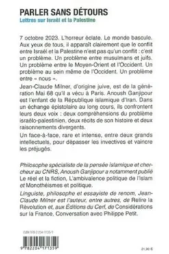 Parler sans détours. Lettres sur Israël et la Palestine, Anoush Ganjipour
