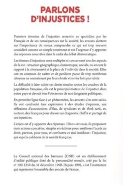Parlons d'injustices !, Conseil national des barreaux