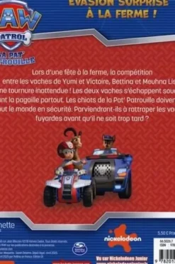 Paw Patrol La Pat' Patrouille : Evasion surprise à la ferme, Aurélie Desfour