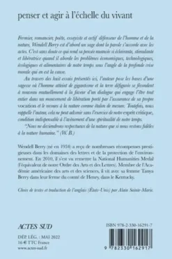 Penser et agir à l'échelle du vivant, Wendell Berry