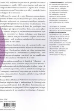 Penser l’éducation à l’époque de l’Anthropocène, Renaud Hétier
