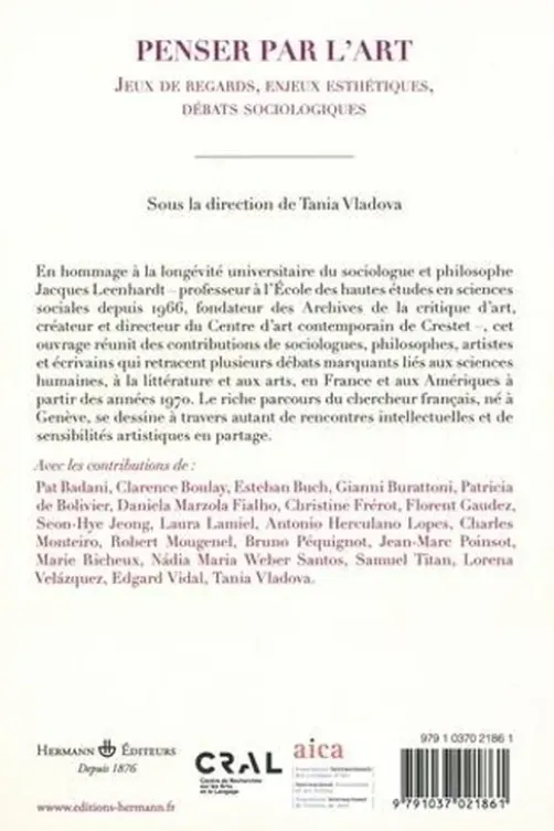 Penser par l'art. Jeux de regards, enjeux esthétiques, débats sociologiques, Tania Vladova