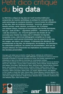 Petit dico critique du Big Data, Anaïs Theviot