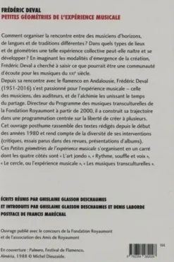 Petites géométries de l'expérience musicale, Frédéric Deval
