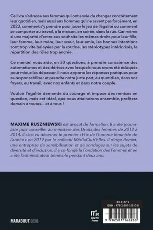 Petit manuel du féminisme au quotidien. 30 pistes d'action pour celles et ceux qui ne savent pas (toujours) comment s'y prendre, Maxime Ruszniewski