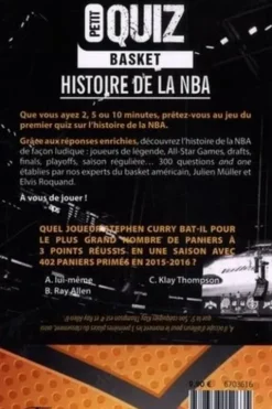 Petit Quiz Basket. Histoire de la NBA, Julien Muller