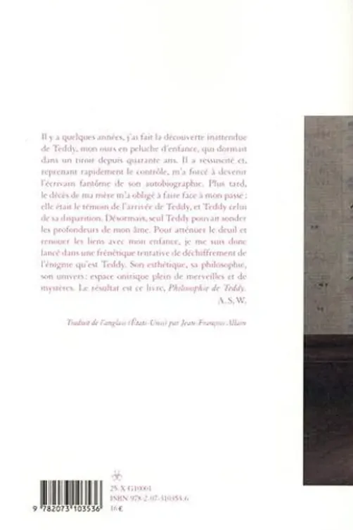 Philosophie de Teddy, Allen S. Weiss