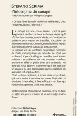 Philosophie du canapé. Comment vivre une vie détendue, Stefano Scrima