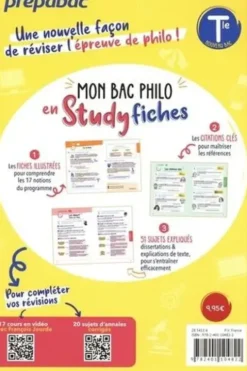 Philosophie Tle Mon Bac Philo en Study fiches. Edition 2025, Fabien Lamouche