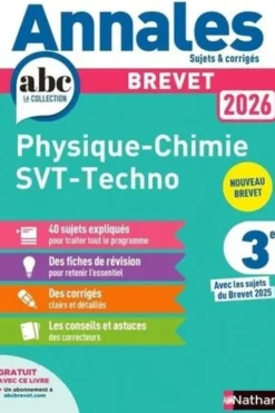 Physique-Chimie - Sciences de la vie et de la terre - Technologie 3e. Sujets & corrigés, Edition 2026, Nicolas Coppens