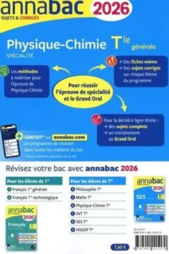 Physique-Chimie Spécialité Tle générale. Sujets & Corrigés, Edition 2026, Jacques Royer