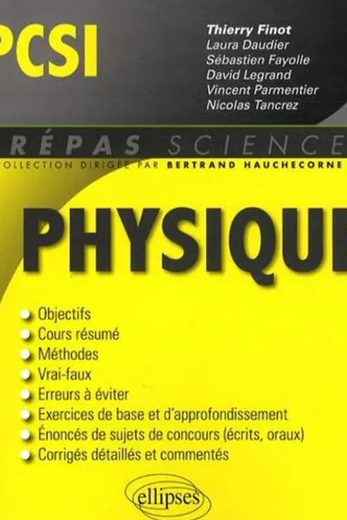 Physique PCSI, Thierry Finot