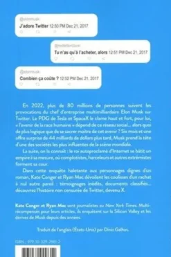 Plainte contre X. Comment Elon Musk a cassé Twitter, Kate Conger