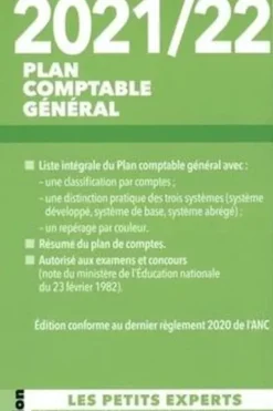 Plan comptable général. Liste intégrale des comptes, Edition 2021-2022, Charlotte Disle