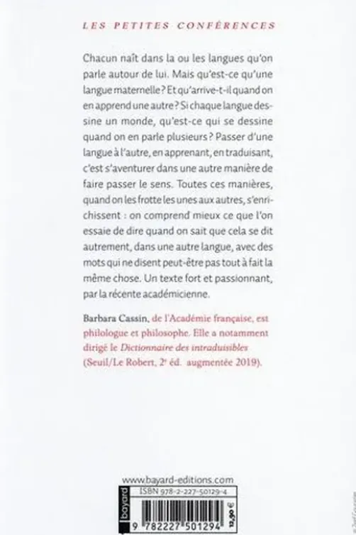 Plus d'une langue, Barbara Cassin