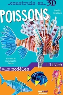 Poissons. Avec 1 livre et 8 modèles, David Hawcock