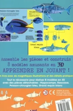 Poissons. Avec 1 livre et 8 modèles, David Hawcock