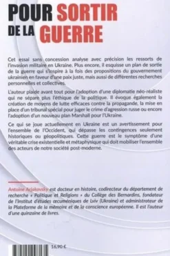 Pour sortir de la guerre. Vaincre l'agression russe contre l'Ukraine et la démocratie, Antoine Arjakovsky
