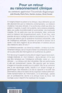 Pour un retour au raisonnement clinique ou comment apprivoiser l'incertitude diagnostique, Julie Chouilly