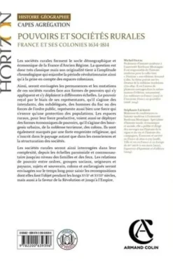 Pouvoirs et sociétés rurales. France et ses colonies 1634-1814, Michel Figeac