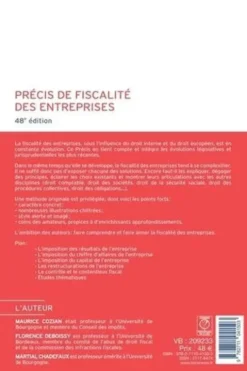 Précis de fiscalité des entreprises. Edition 2024-2025, Maurice Cozian