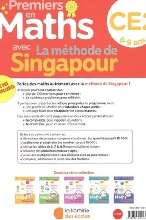 Premiers en maths avec la méthode de Singapour CE2, Pui Yee Foong