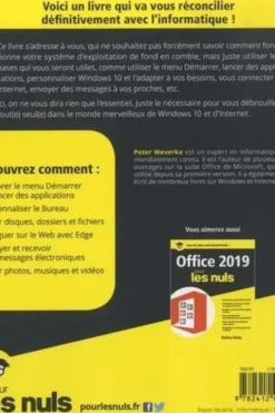 Premiers pas avec Windows 10 pour les nuls. 4e édition, Peter Weverka