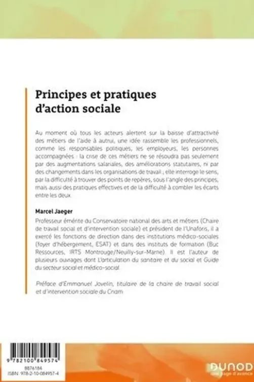 Principes et pratiques d'action sociale. Sens et non-sens de l'intervention sociale, Marcel Jaeger