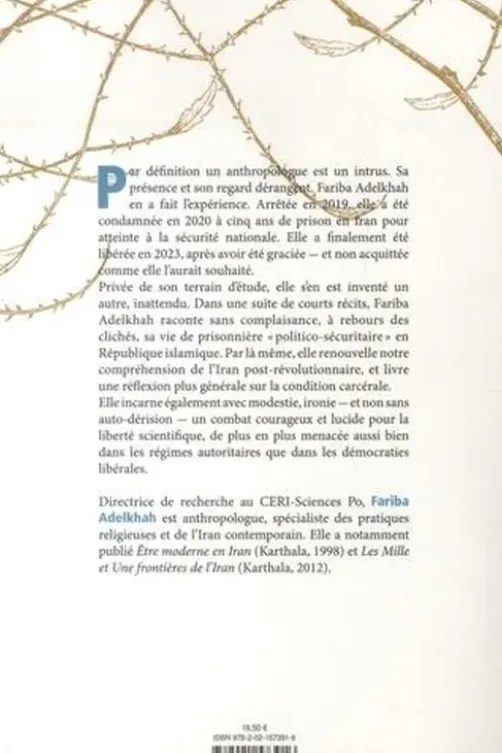 Prisonnière à Téhéran, Fariba Adelkhah