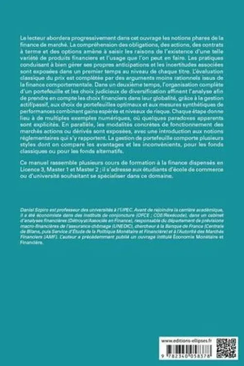 Produits financiers. Gestion de portefeuille, Daniel Szpiro