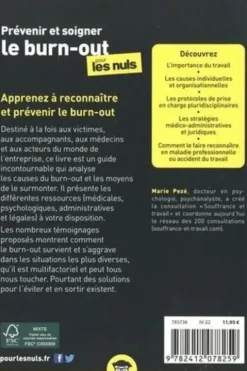 Prévenir et soigner le burn-out pour les Nuls, Marie Pezé