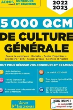 5000 QCM de culture générale. Edition 2022-2023, Sophie Mattern
