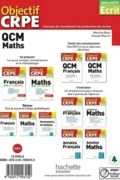 QCM Maths. Admissibilité Ecrit, Edition 2021, Martine Bosc