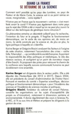Quand la France se détourne de la science, Karine Berger