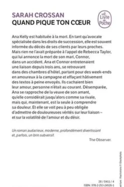 Quand pique ton coeur, Sarah Crossan