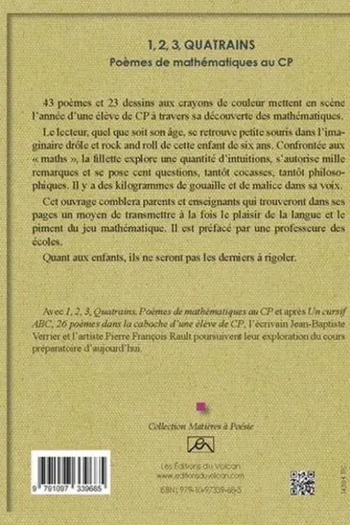 1, 2, 3, Quatrains, Jean-Baptiste VERRIER