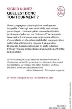Quel est donc ton tourment ?, Sigrid Nunez