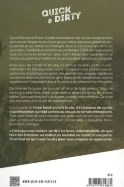 Quick & Dirty. Une anti-méthode de préparation physique générale, David Manise