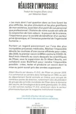Réaliser l'impossible. Au coeur du plus grand laboratoire du monde pour endiguer la pandémie, Albert Bourla