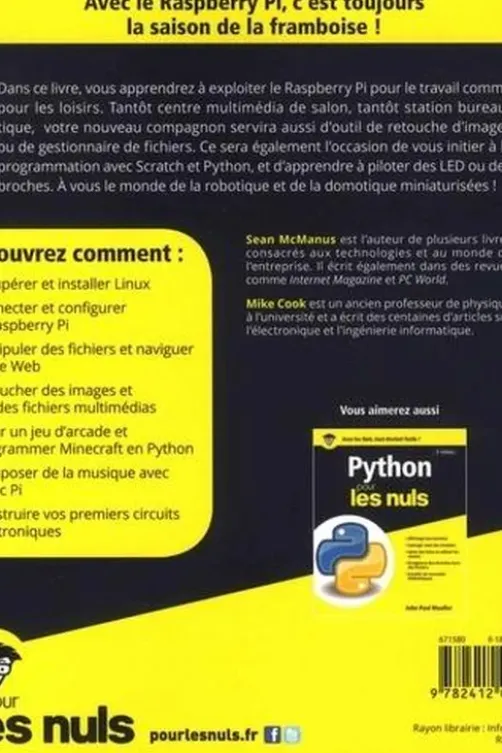 Raspberry Pi pour les nuls. 2e édition, Sean McManus