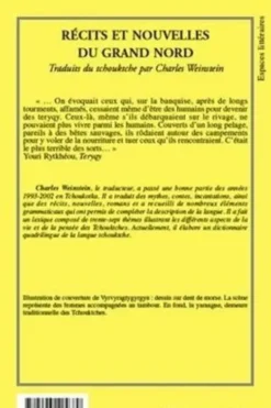 Récits et nouvelles du Grand Nord, Charles Weinstein