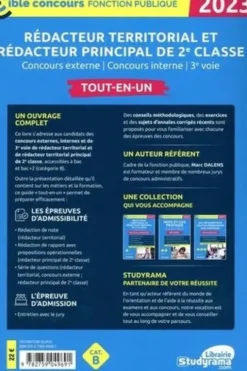 Rédacteur territorial et rédacteur principal de 2e classe catégorie B. Tout-en-un, Edition 2023, Marc Dalens