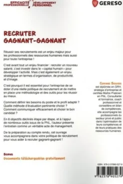 Recruter gagnant-gagnant. Méthodes et outils PNL pour réussir ses recrutements, 4e édition, Corinne Souissi