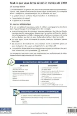 Relever les défis de la gestion des ressources humaines. 6e édition, Sylvie St-Onge