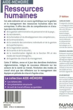 Ressources humaines. 3e édition, Caroline Diard