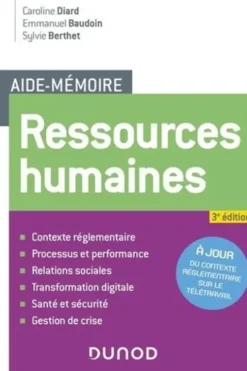 Ressources humaines. 3e édition, Caroline Diard