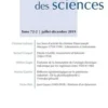 Revue d'histoire des sciences N° 2/2019 : Varia. Varia, Armand Colin