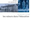 Revue internationale d'éducation N° 87, septembre 2021 : Les valeurs dans l'éducation, Alain Boissinot