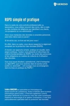 RGPD simple et pratique. Guide visuel pour conprendre et appliquer le Règlement Général sur la Protection des Données, Frédéric Manzano