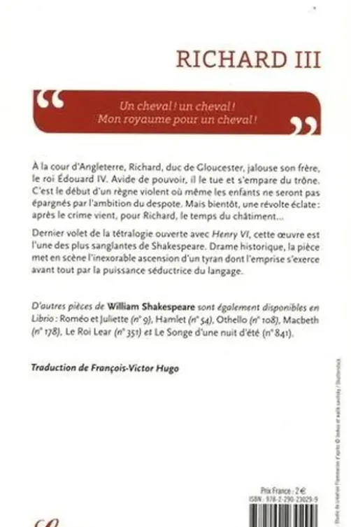 Richard III, William Shakespeare